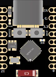 ESP32-C3 SuperMini board