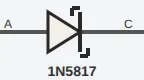 1N5817 (Schottky 20V)