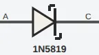 1N5819 (Schottky 40V)