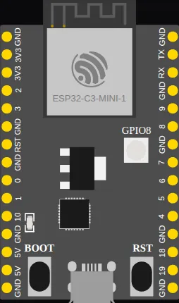 ESP32-C3 DevKit board