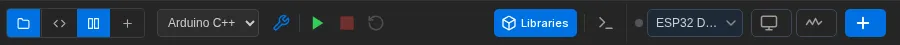 The editor toolbar, from the layout toggles to the Add button