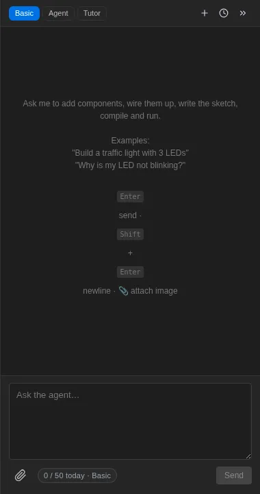 The AI panel in Basic mode
