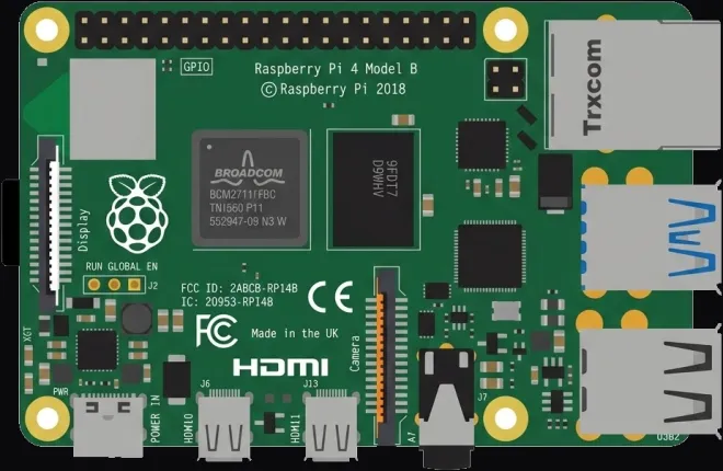 Raspberry Pi 4 board