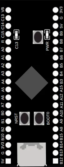STM32 Black Pill (F411CE) board