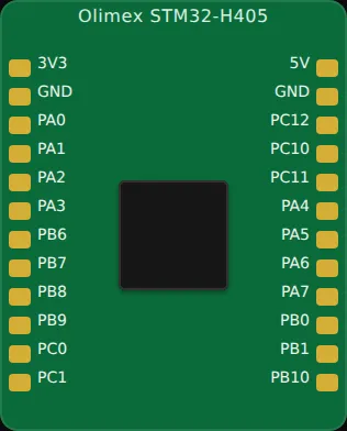 Olimex STM32-H405 board
