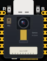 XIAO ESP32S3 Sense on the Velxio canvas