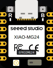 XIAO MG24 Sense on the Velxio canvas