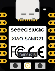 Seeeduino XIAO (SAMD21) on the Velxio canvas
